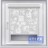 Миникассетная рулонная штора с цепочным приводом «UNI-2», коллекция «Осень в Марселе» - Миникассетная рулонная штора с цепочным приводом «UNI-2», коллекция «Осень в Марселе», фон рисунка серый
