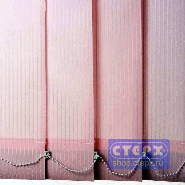 Лайн /цвет розовый/ - ламель для вертикальных жалюзи из ткани Вертикальные жалюзи с полотном из коллекции «Лайн», с рисунком в виде параллельных продольных линий, являются наиболее распространенным вариантом для бюджетных решений при оформлении оконных проемов. 