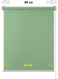 Штора рулонная "Миниролло Лайт" цвет зеленый ширина 86 см высота 170 см