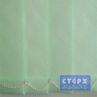 Лотос /цвет зелёный/ - ламель для вертикальных жалюзи из ткани