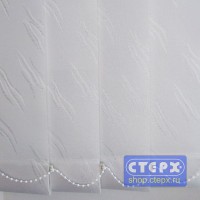 Лотос /цвет серебро/ - ламель для вертикальных жалюзи из ткани