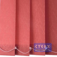 Каир /цвет красный/ - ламель для вертикальных жалюзи из ткани
