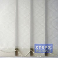 Офелия /цвет белый/ - ламель для вертикальных жалюзи из ткани