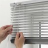 Жалюзи горизонтальные алюминиевые "Танго 25", Белый шелк 5101, 67,5 х 150 см, упр Левое