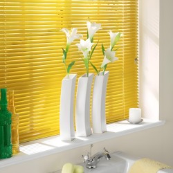 Жалюзи горизонтальные алюминиевые "Танго 25", Сочный Банан 5321, 47,5х120 см , упр Левое