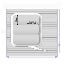 Жалюзи горизонтальные алюминиевые кассетные «Изотра-хит 25» «Нейтральные бело-серые и чёрные цвета»