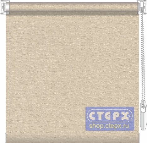 Штора рулонная с цепочным приводом «Мини», коллекция «Союз» Ткани из коллекции «Союз» полузатеняющие, представляют собой матовую однотонную поверхность, испещренную мелкими штрихами тонкой атласной нити, совсем, как небо, усыпанное далекими звездами. Система предназначена для пластиковых и алюминиевых окон с любой глубиной штапика. 3 цвета ткани. 2 цвета фурнитуры. 6 вариантов отделки нижнего края.