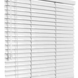 Жалюзи горизонтальные алюминиевые "Танго 25", Белый шелк 5101, 47,5 х 135 см, упр Левое