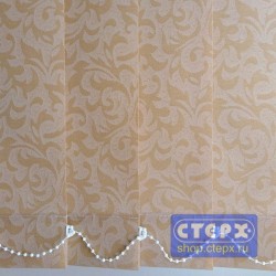 Барокко /цвет светлокоричневый/ - ламель для вертикальных жалюзи из ткани с хлопком