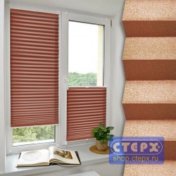 Штора плиссе модель «Хип-Хоп», коллекция «Металлик» 