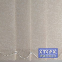 Барокко /цвет бежевый/ - ламель для вертикальных жалюзи из ткани с хлопком