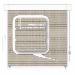 Жалюзи горизонтальные алюминиевые кассетные «Изотра-хит 25» «Перфорация»