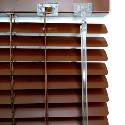 Жалюзи горизонтальные алюминиевые "Танго 25", Горький шоколад 5641, 40х120 см ,упр Левое