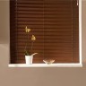 Жалюзи горизонтальные алюминиевые "Танго 25", Горький шоколад 5641, 40х120 см ,упр Левое