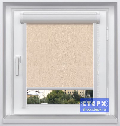 Миникассетная рулонная штора с цепочным приводом «UNI-2», коллекция «Союз» Ткани из коллекции «Союз» полузатеняющие, представляют собой матовую однотонную поверхность, испещренную мелкими штрихами тонкой атласной нити, совсем, как небо, усыпанное далекими звездами. Система предназначена для пластиковых и алюминиевых окон с любой глубиной штапика. 3 цвета ткани. 2 цвета фурнитуры. 2 варианта отделки нижнего края полотна