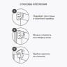 Рулонная штора "БОЛЕРО", Альфа, M19, светло-серый 47,5 х 190 см
