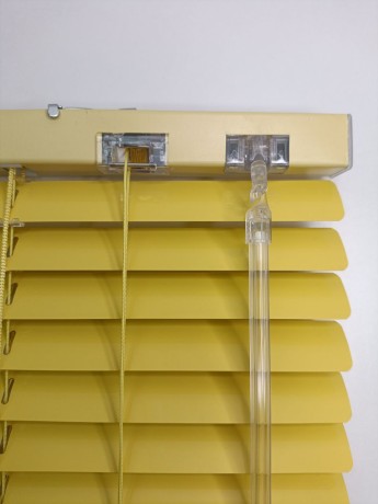 Жалюзи горизонтальные алюминиевые "Танго 25", Сочный Банан 5321, 40х120 см , упр Левое