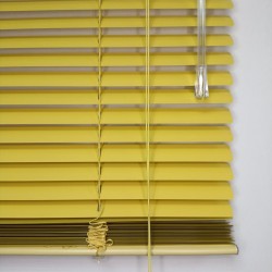 Жалюзи горизонтальные алюминиевые "Танго 25", Сочный Банан 5321, 40х130 см , упр Левое