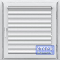 Двойная рулонная штора с цепочным приводом «Мини - ЗЕБРА», коллекция «Степ»