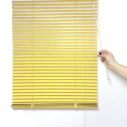 Жалюзи горизонтальные алюминиевые "Танго 25", Сочный Банан 5321, 45х130 см , упр Левое